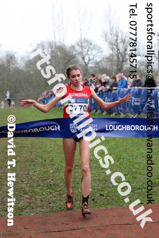 Girls under-15s Inter Counties Cross Country, Prestwold Hall, Loughborough. Photo: David T. Hewitson/Sports for All Pics
